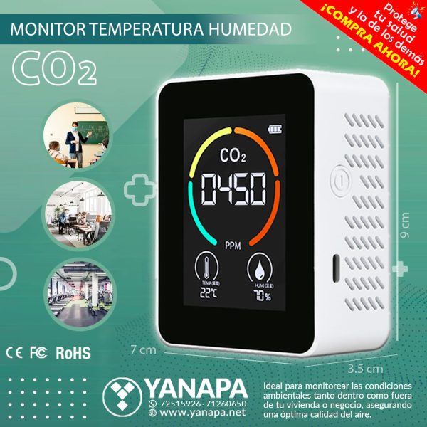 Medidor de CO2 Portátil