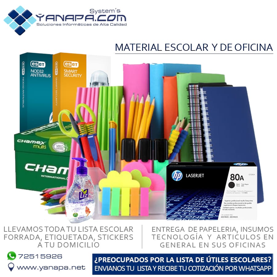 Papelería y Suministros de Oficinas para empresas