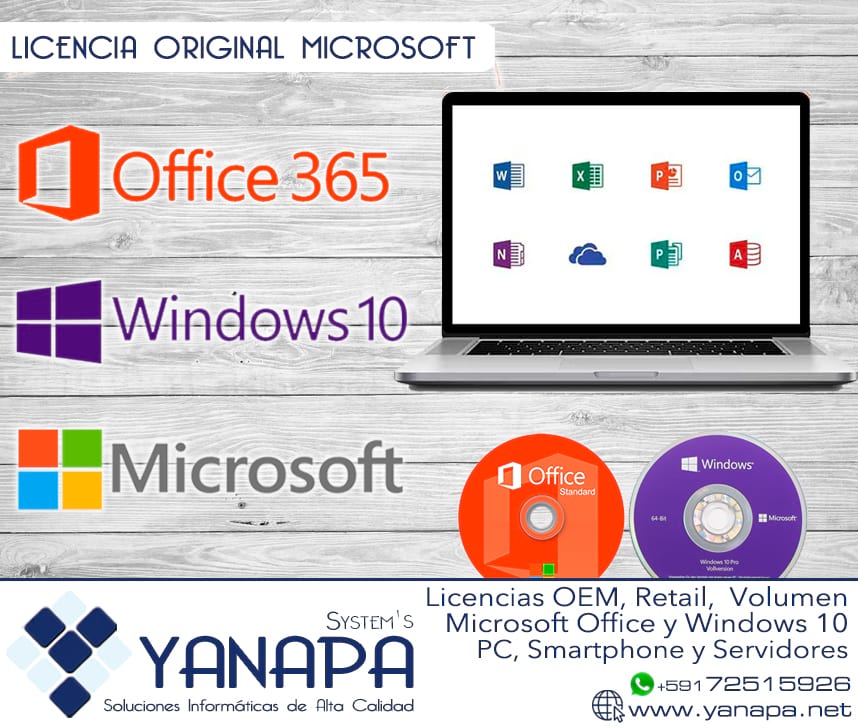 Licencias Originales Microsoft – YANAPA | Computadoras & Sistemas