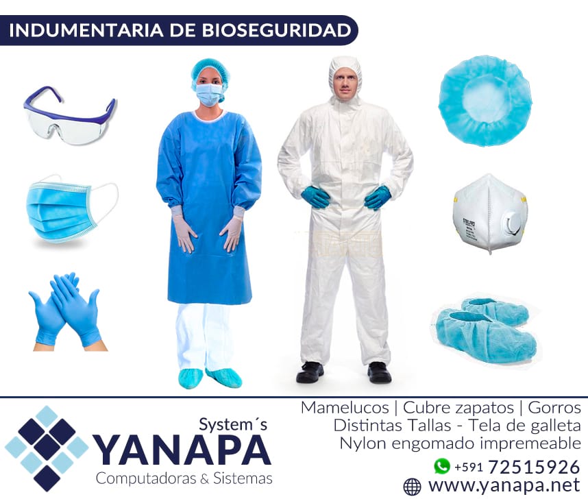 mamelucos-gorras-botas-bioseguridad – YANAPA | Computadoras \u0026 Sistemas