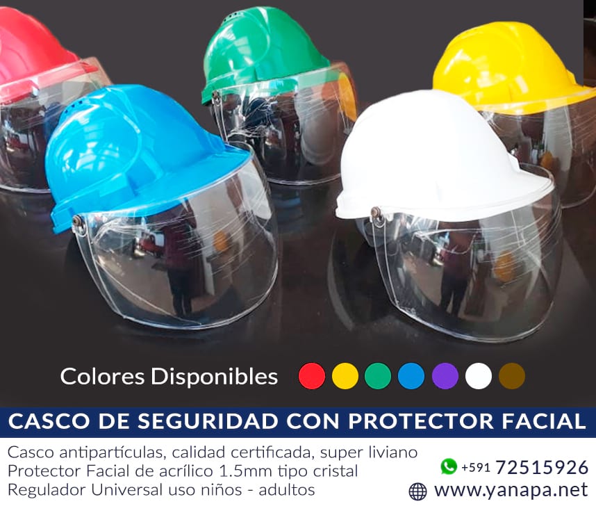 Casco de Seguridad con Protecci n Facial YANAPA Computadoras